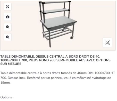 kitchen configurable table
