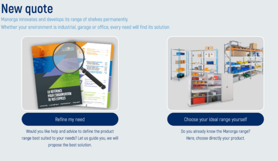Configurateur rayonnage
